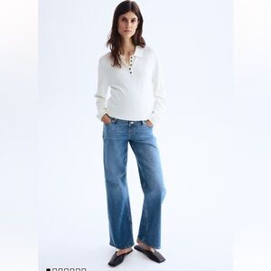 H&M Mama Wide Leg Jeans